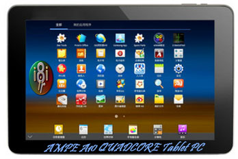 Ampe A10 Quad Core Version Tablet PC 10.1 Inch Android 4.0 IPS Screen 16GB Bluetooth HDMI Black