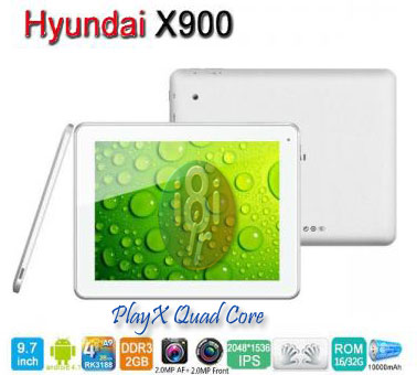Hyundai PlayX(X900) Quad Core 16GB Tablet PC